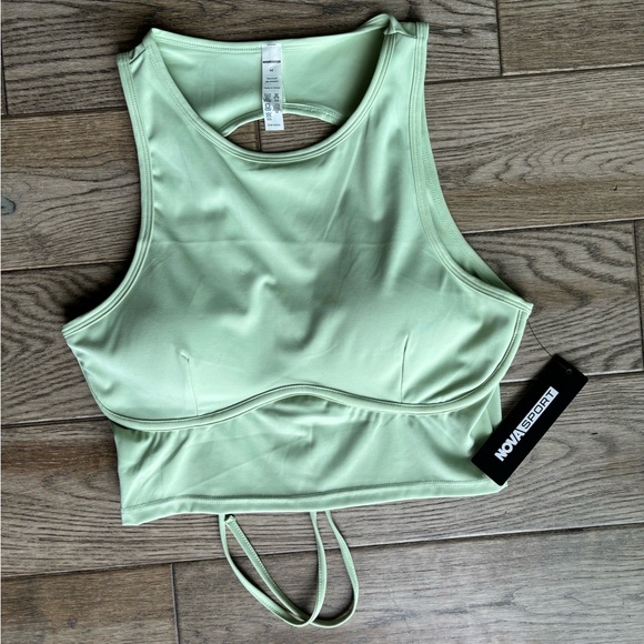 Fashion Nova Pilates Girl Top Sage Size M - Picture 7 of 8